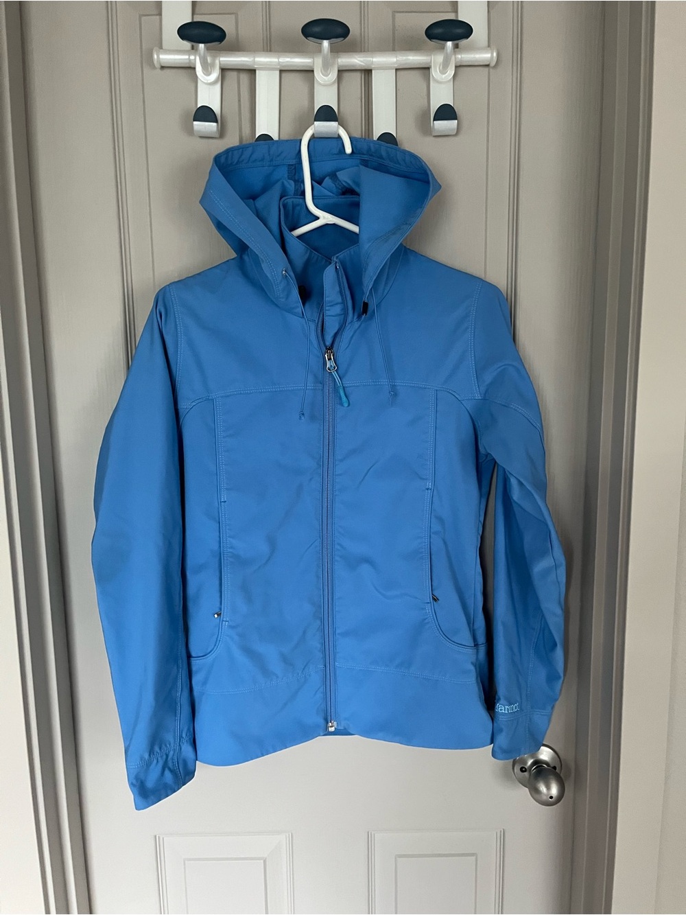 Marmot Blue Hooded Softshell Jacket